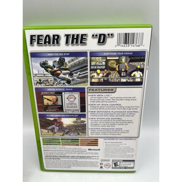 Madden NFL 2005 (Microsoft Xbox, 2004) Complete Tested - Picture 2 of 8